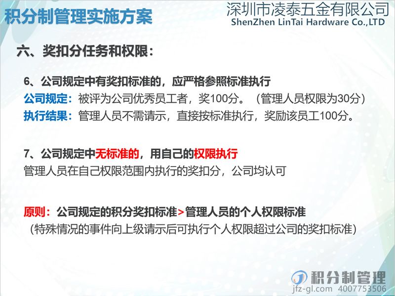 深圳凌泰五金积分制管理实施方案宣讲PPT(图17)