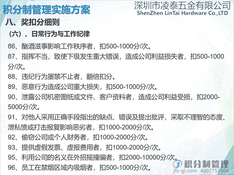 深圳凌泰五金积分制管理实施方案宣讲PPT(图39)