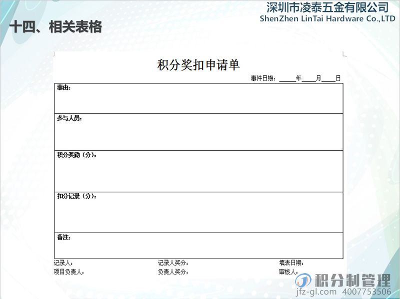 深圳凌泰五金积分制管理实施方案宣讲PPT(图49)